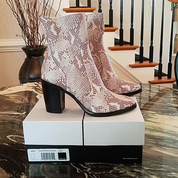 Dolce Vita Shoes - Dolce Vita Samie Snake Print Leather Booties